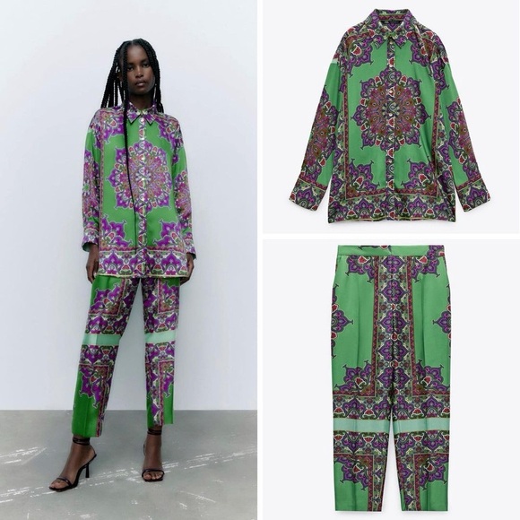 🦋 Bloggers Favorite 🦋 Zara Pant & Top Outfit/Set - Picture 2 of 16